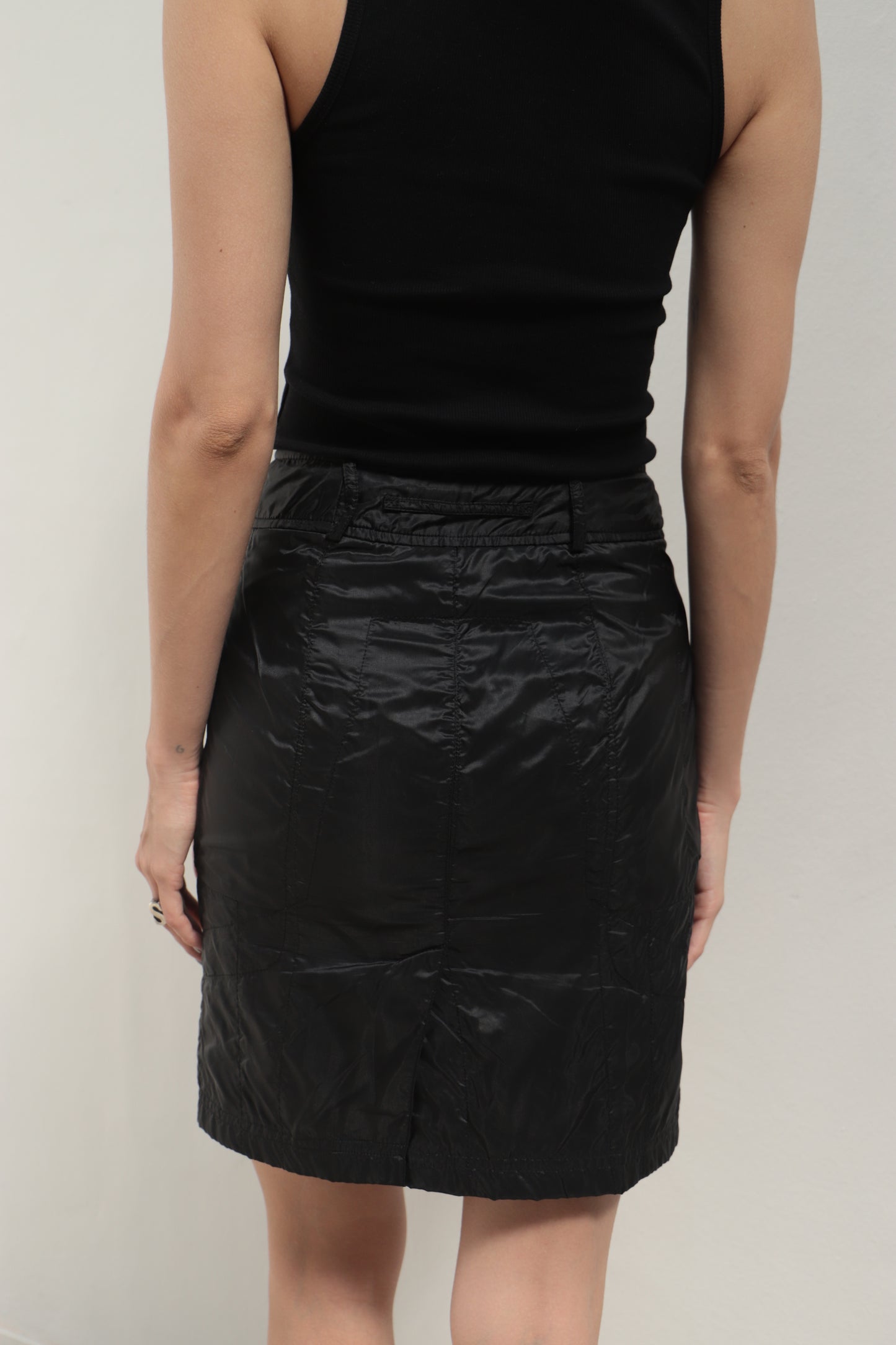 Prada 2000's Crinkled Skirt